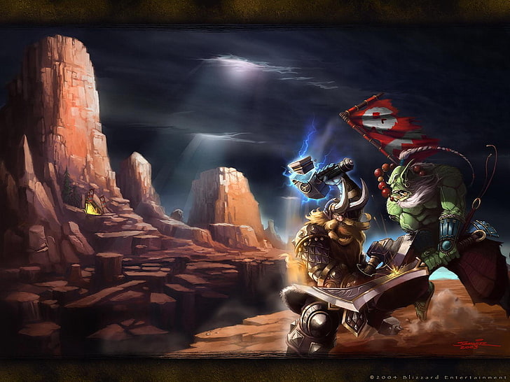 Warcraft Blademaster digital wallpaper, video games, Warcraft III