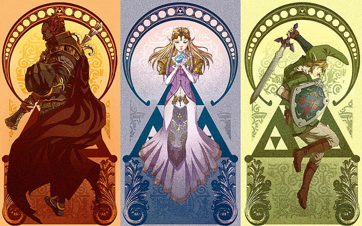 Zelda Link Ocarina Master Sword Ganondorf Nintendo HD, the legend of zelda characters