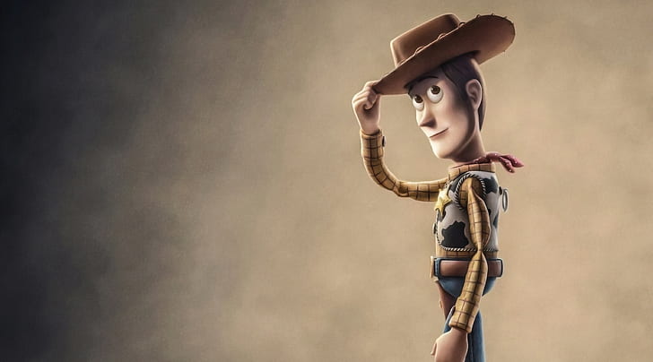 Woody Toy Story 4, Cartoons, Movie, Animation, sheriff, 2019, HD wallpaper