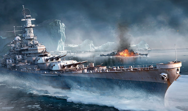 Hd Wallpaper Gray Battleship Wargaming Net Iowa Wows World Of Warships Wallpaper Flare