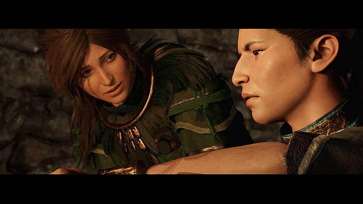 Shadow of the Tomb Raider, Lara Croft, cinematic, video games, HD wallpaper