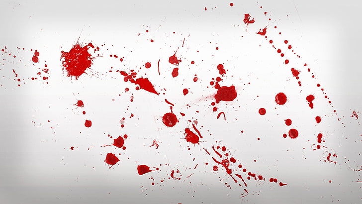 red stains, squirt, blood, splatter, complete peace of mind, backgrounds, HD wallpaper