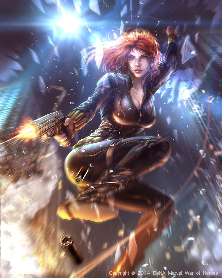 Black Widow, night, motion, arts culture and entertainment, HD wallpaper