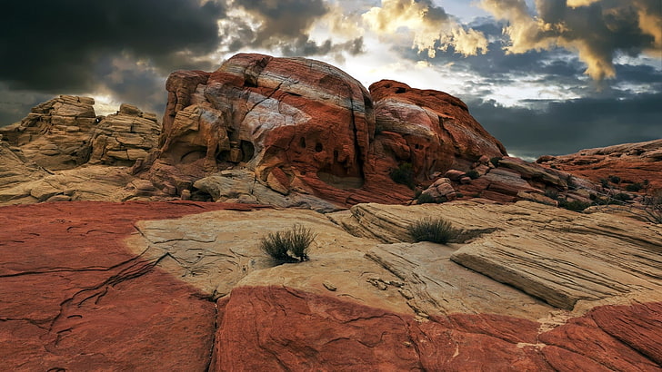 nature, landscape, clouds, Arizona, USA, mountains, valley