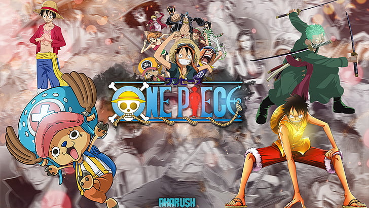 Anime, One Piece, Brook (One Piece), Monkey D. Luffy, Nami (One Piece), HD wallpaper