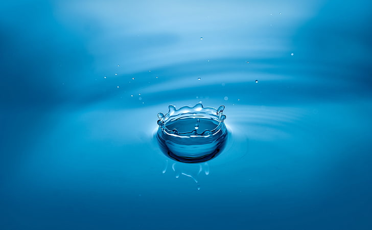 HD wallpaper: Water Drop Splash, water drop wallpaper, Elements, Blue,  Color | Wallpaper Flare