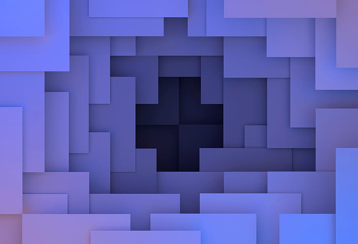 geometry 4k   for pc, backgrounds, blue, pattern, full frame, HD wallpaper