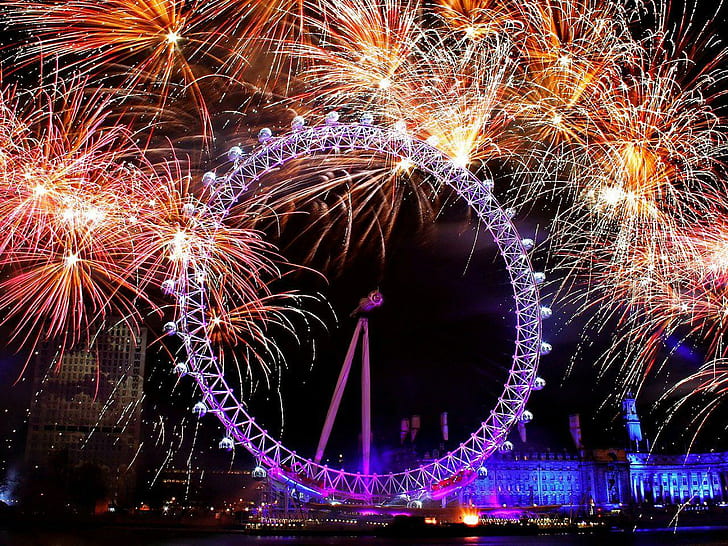 London Fireworks, 1280x960, HD wallpaper