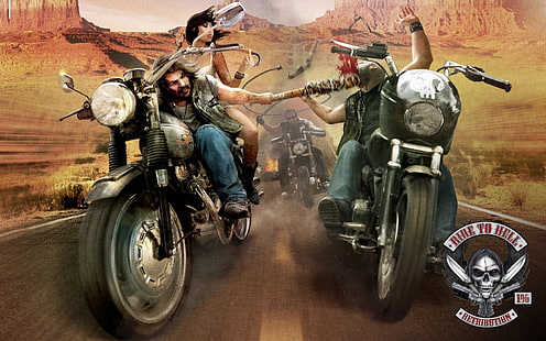 HD wallpaper: bike, biker, gangster, hell, motorcycle, retribution, ride |  Wallpaper Flare