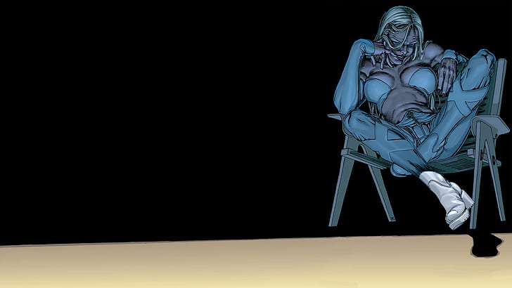 Emma Frost Black X-Men HD, cartoon/comic