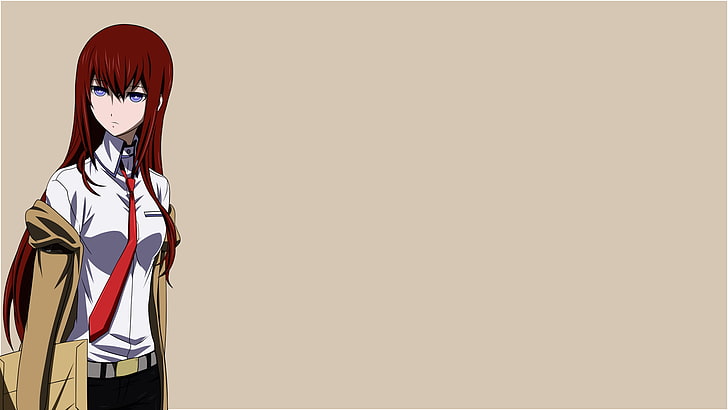 Steins;Gate, Makise Kurisu, anime, one person, copy space, young adult