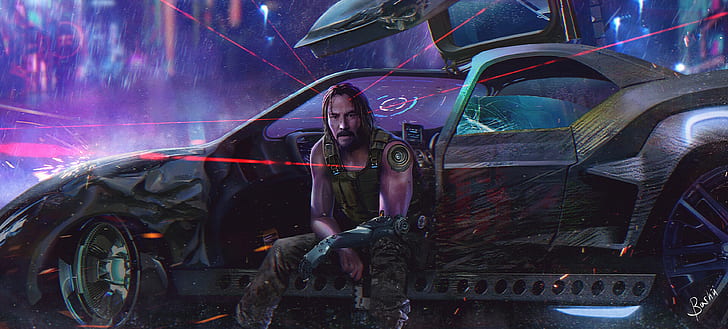 Keanu Reeves, CD Projekt RED, Cyberpunk 2077, HD wallpaper