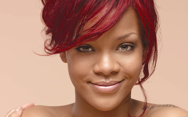 Rihanna Red hair, celebrity, singer, HD wallpaper