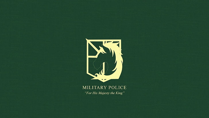 Military Police logo, anime, Shingeki no Kyojin, communication, HD wallpaper