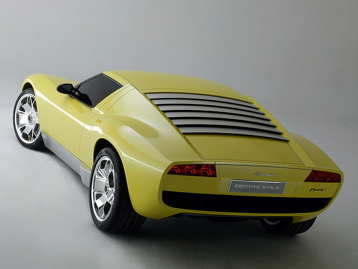 car, Lamborghini, Lamborghini Miura, yellow cars, motor vehicle, HD wallpaper
