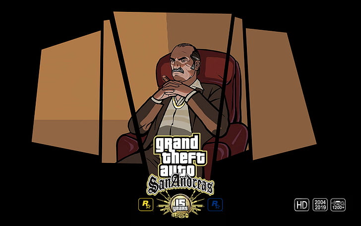 Grand Theft Auto, GTA San Andreas, Games posters, GTA anniversary