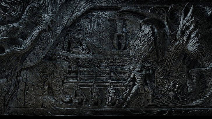 gray wooden sculpture decor, The Elder Scrolls V: Skyrim, video games