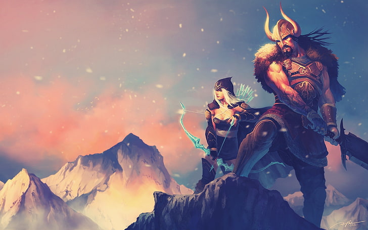 archer, ashe, frost, game, league, legends, the, tryndamere, HD wallpaper