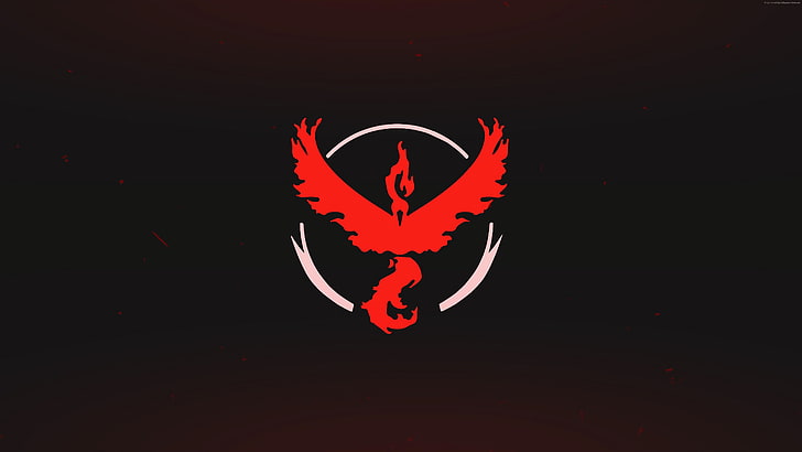 logo, valor, team, red, pokemon go, mobile, nintendo, HD wallpaper