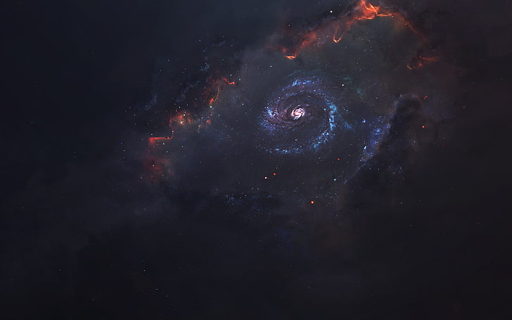black and purple galaxy wallpaper, photo of universe, 500px, Vadim Sadovski, HD wallpaper
