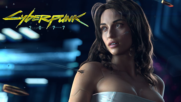 Cyberpunk 2077, video games, game poster, young adult, one person, HD wallpaper