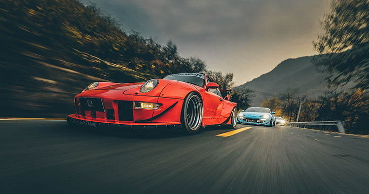 HD wallpaper: Porsche, vehicle, racing, red cars, motion blur,  transportation | Wallpaper Flare