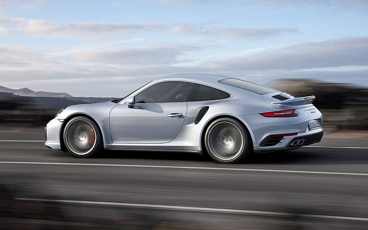 Porsche 911 Turbo, car, motion blur, mode of transportation, HD wallpaper
