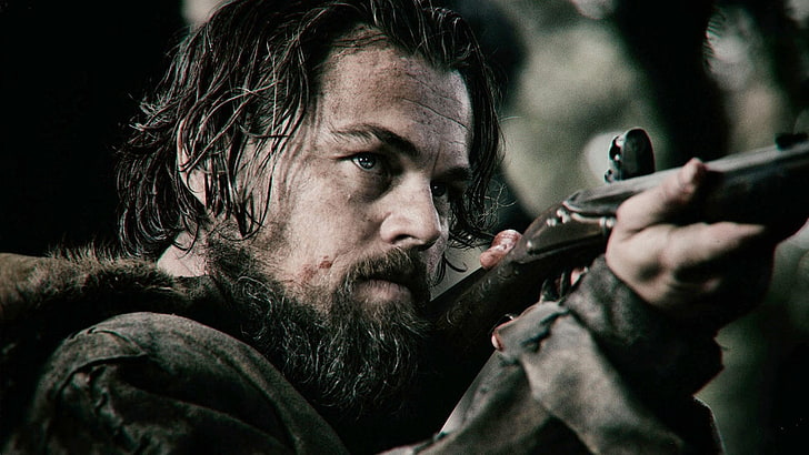 Leonardo Dicaprio, the revenant, hugh glass, men, gun, weapon, HD wallpaper