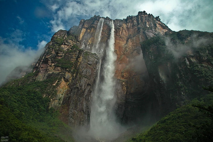 landscape, Salto Ángel, Santo Angel, Venezuela, scenics - nature, HD wallpaper