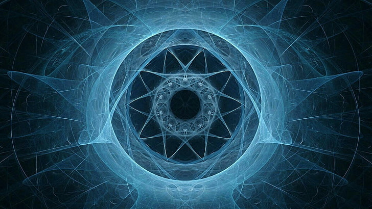 vortex, energetic, cybernova, digital art, circle, blue light