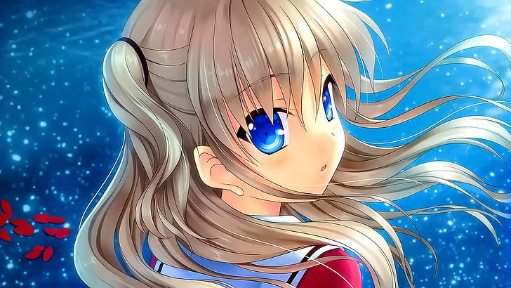anime, anime girls, Tomori Nao, Charlotte (anime), blue eyes