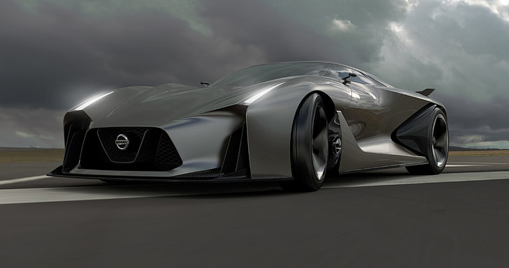 speed, supercar, test drive, Nissan, sports car, concept, luxury cars, HD wallpaper