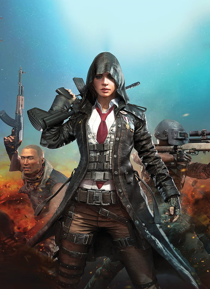 HD wallpaper: woman holding rifle video game wallpaper, PUBG, M4, coats,  women | Wallpaper Flare