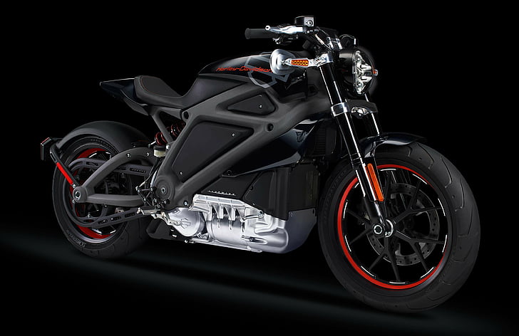 black and red sports bike, Harley-Davidson LiveWire, Electric bikes, HD wallpaper