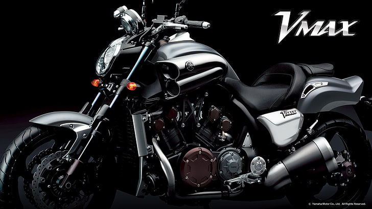 motorcycle, Yamaha, VMax, land vehicle, transportation, mode of transportation, HD wallpaper