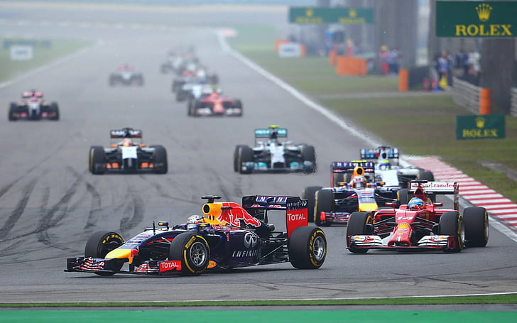 Formula 1, China, Vettel, F1, RB10, Reb Bull Racing, HD wallpaper