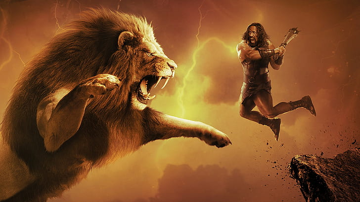 Hercules, Dwayne Johnson, the lion, furious