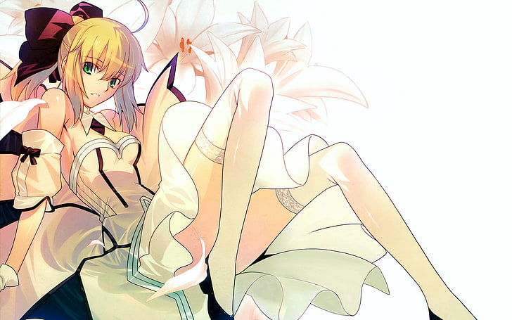 female anime character wallpaper, Saber, anime girls, Fate Series