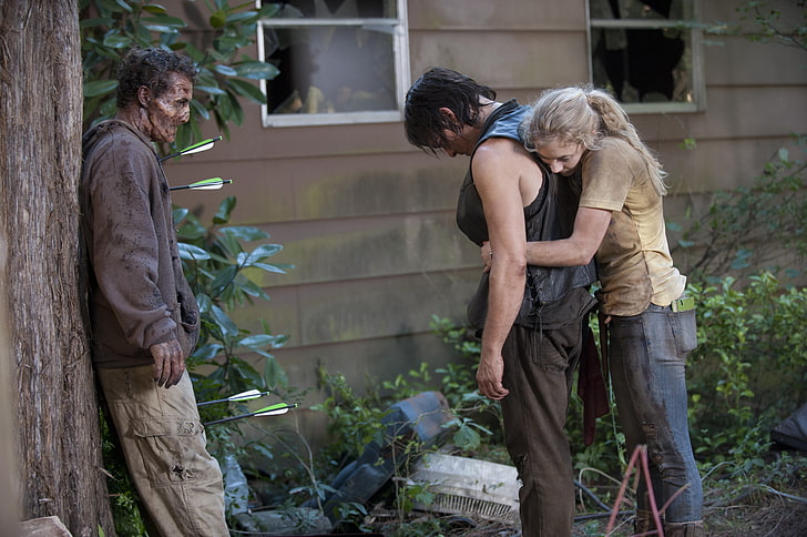 The Walking Dead, Season 4, Norman Reedus, Emily Kinney, men