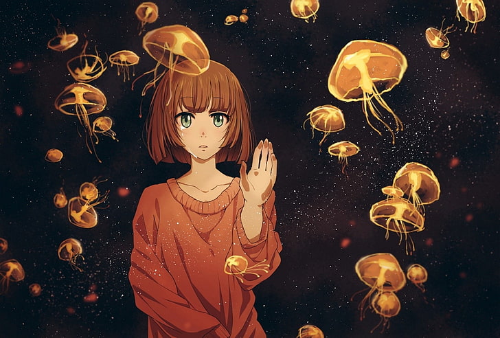 Golden Anime Jellyfish Head | Roblox Item - Rolimon's