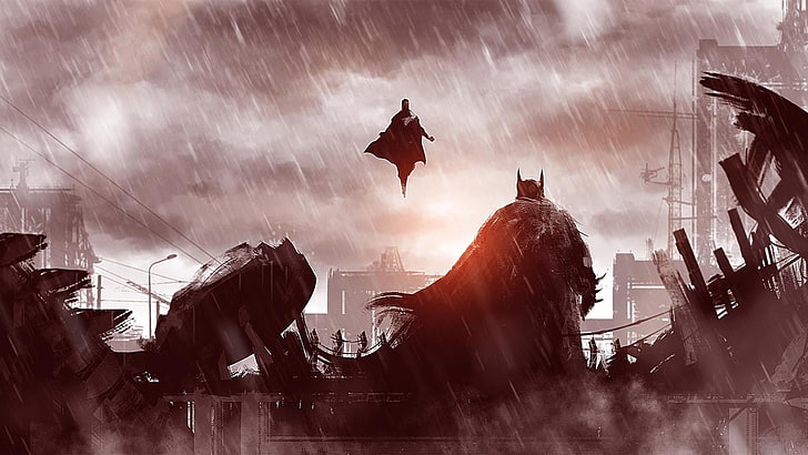 Batman versus Superman poster, Batman v Superman: Dawn of Justice, HD wallpaper