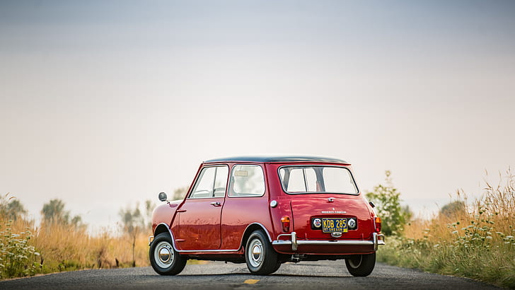 Mini, Morris Mini Cooper S, Car, Old Car, Red Car, HD wallpaper