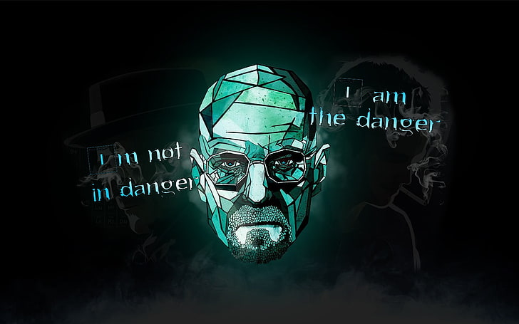 man face illustration with text overlay, fantasy art, dangerous