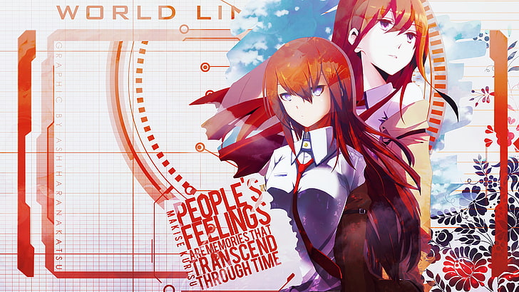 Steins;Gate, Makise Kurisu, red, day, text, real people, representation