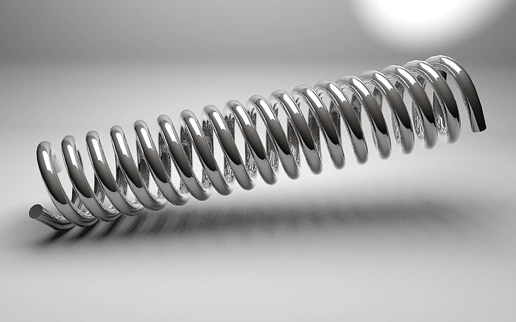 abstract, background, business, chrome, close up, coil, flexibility