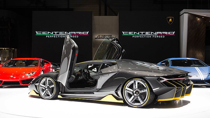 car, Exotic, Lamborghini, Lamborghini Centenario LP770 4, Super Car, HD wallpaper