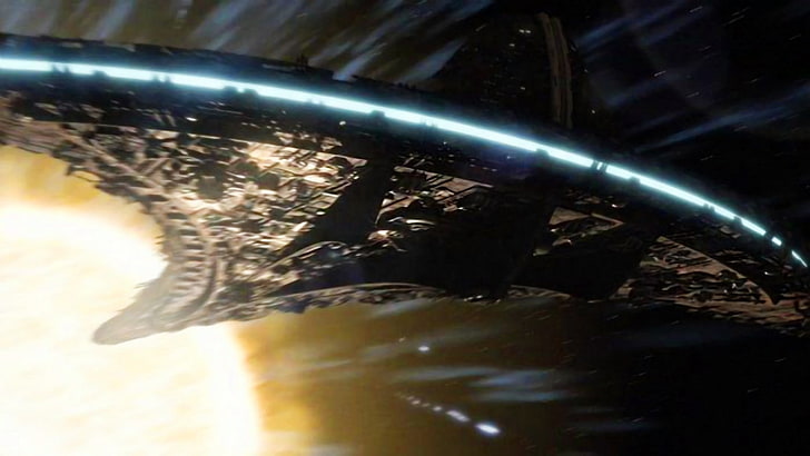 black and gray spaceship, Stargate, SG-U, FTL, Faster Than Light, HD wallpaper