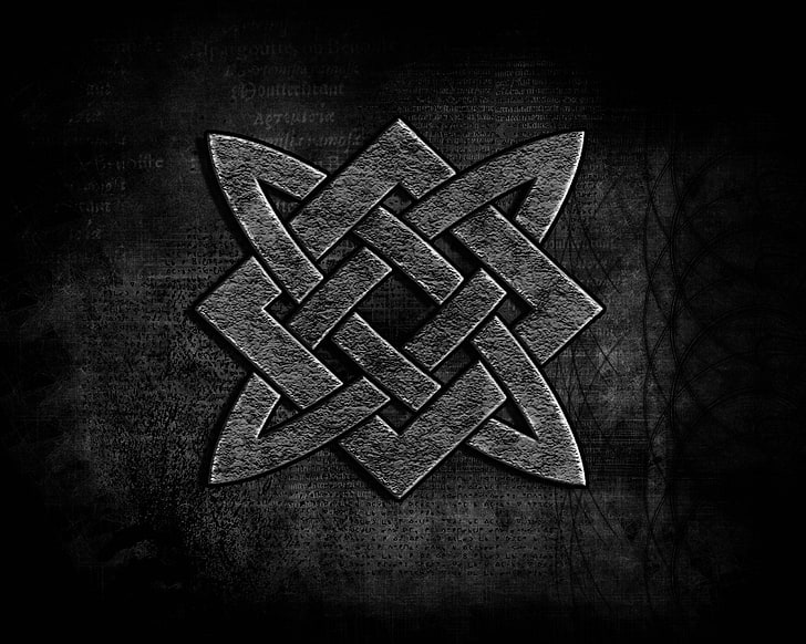 Celtic symbol digital wallpaper, Slavs, Svarga, ancient, blackboard