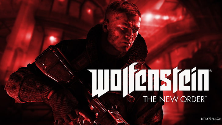 Wolfenstein, Wolfenstein: The New Order, B.J. Blazkowicz, Red, HD wallpaper