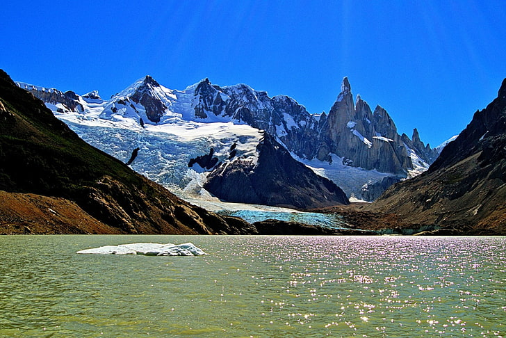 Mountains, Cerro Torre, Argentina, Cerro Chaltén, Glacier, HD wallpaper